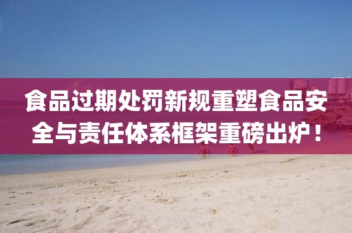 食品過期處罰新規(guī)重塑食品安全與責(zé)任體系框架重磅出爐！
